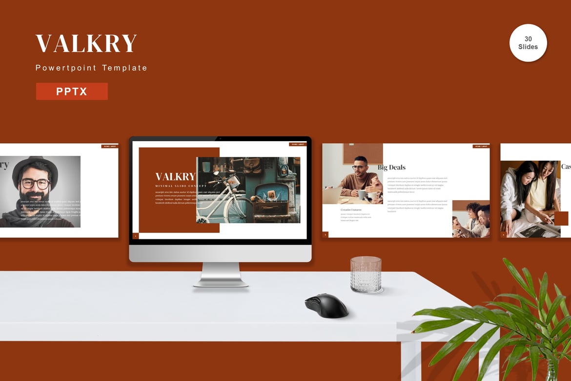 Valkry - Template Powerpoint Profesional untuk Presentasi Anda