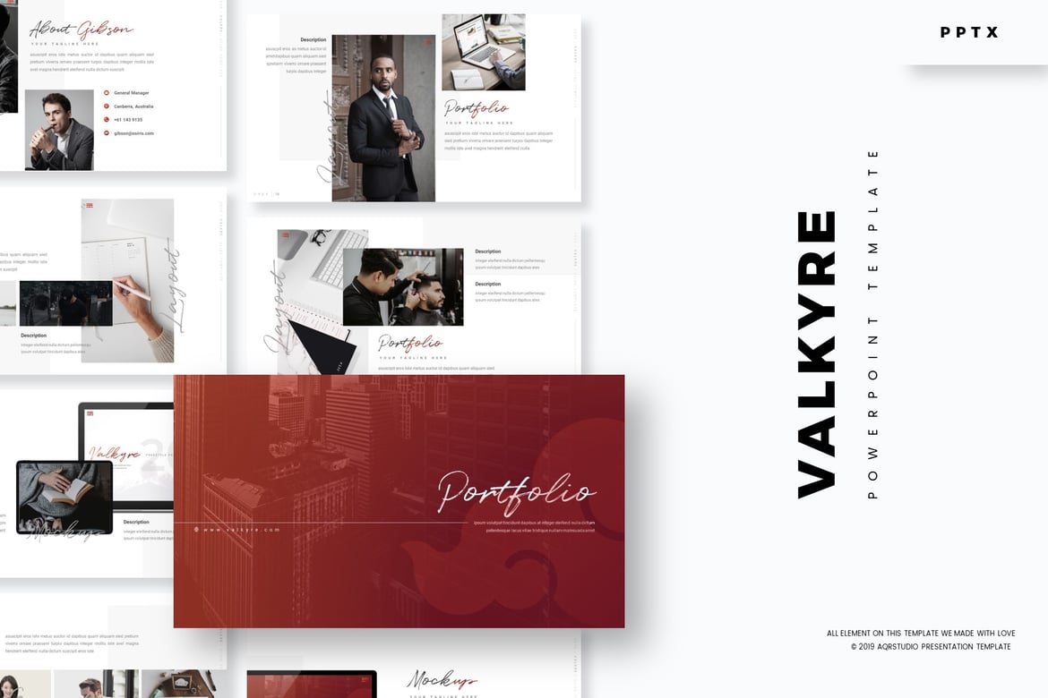 Valkyre - Template PowerPoint Serbaguna yang Menarik