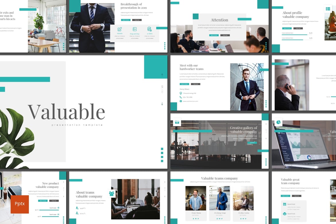 Template Presentasi PowerPoint Minimalis dan Kreatif