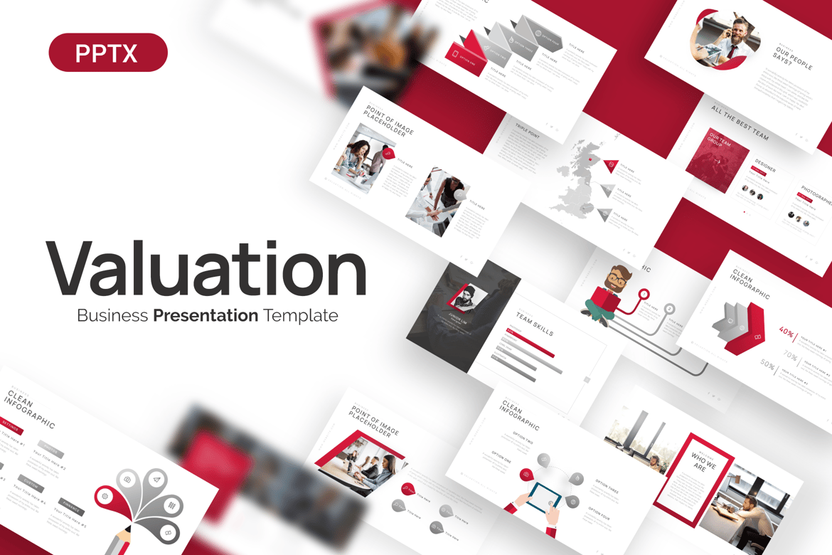 Template Powerpoint Profil Perusahaan untuk Valuasi yang Menarik