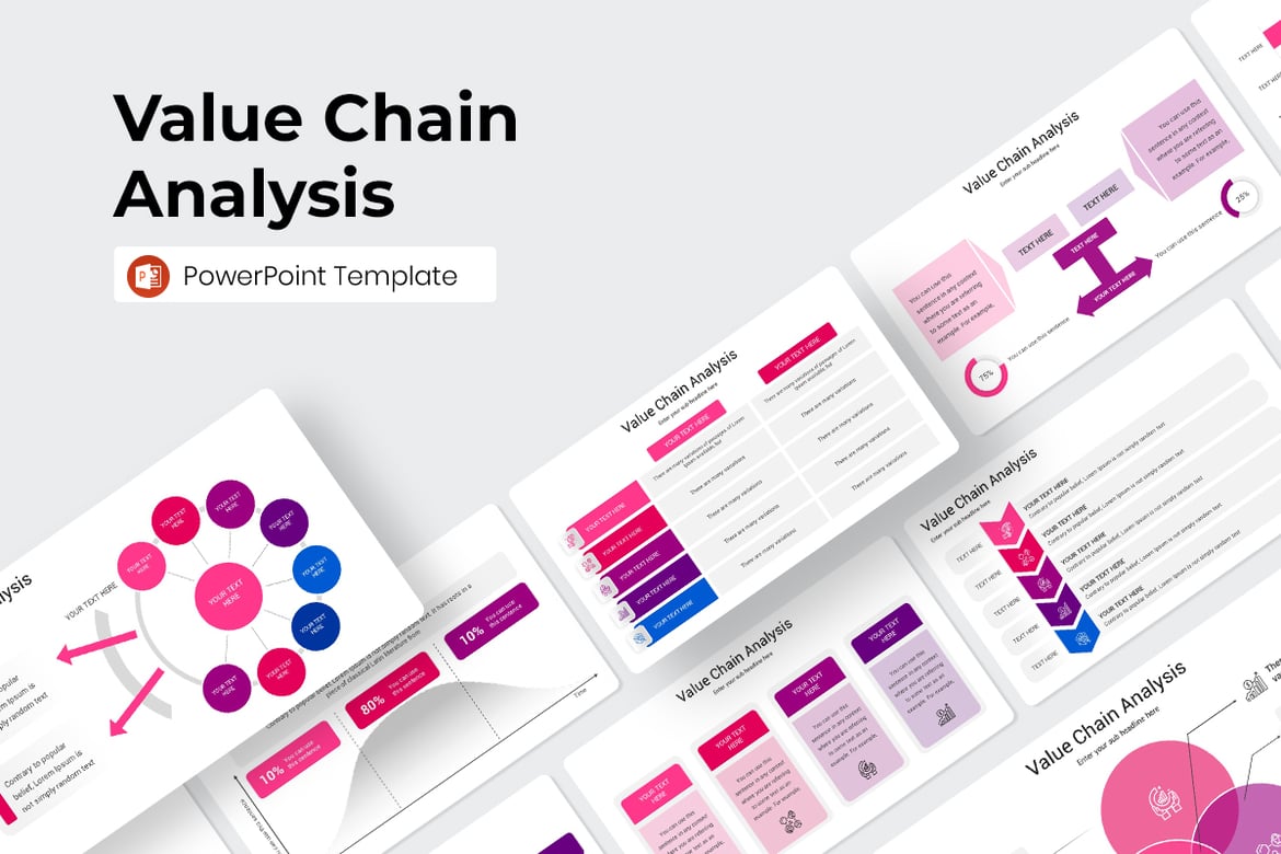 Template PowerPoint Analisis Rantai Nilai yang Menarik