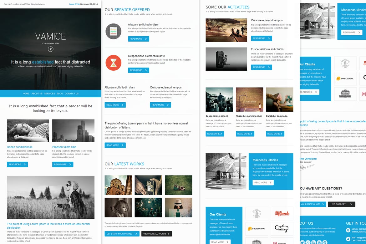 Vamice Mail - Template Email Responsif yang Modern