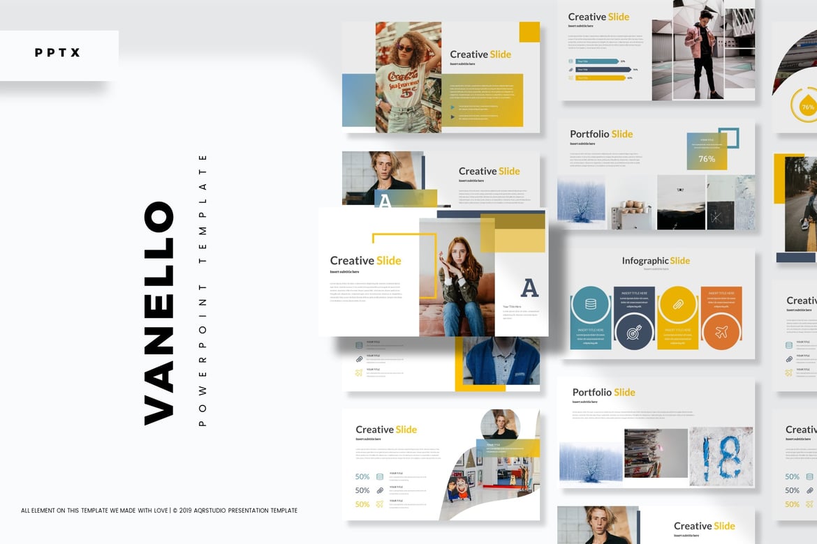 Template PowerPoint Vanello - Solusi Presentasi Menarik