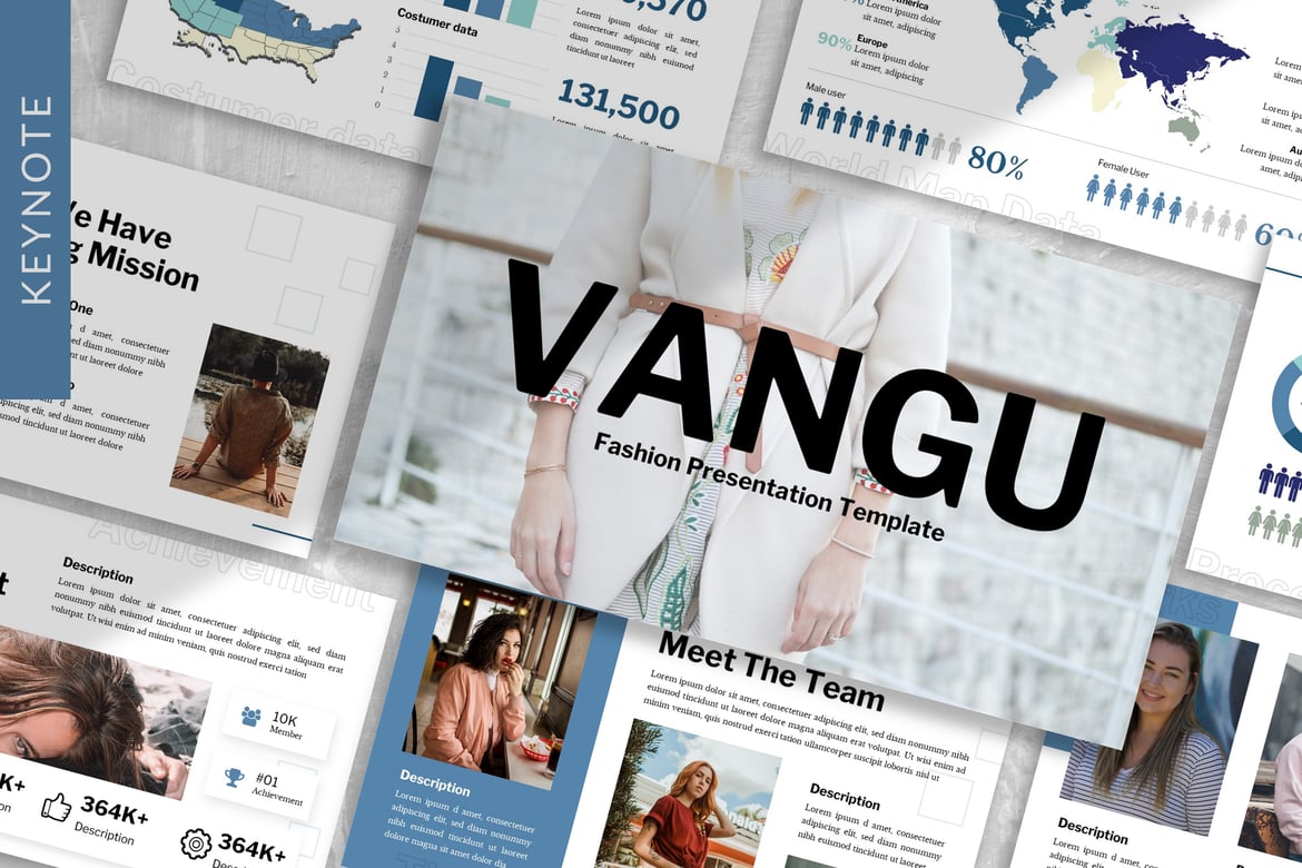 Template Powerpoint Vangu - Solusi Presentasi Bisnis Modern