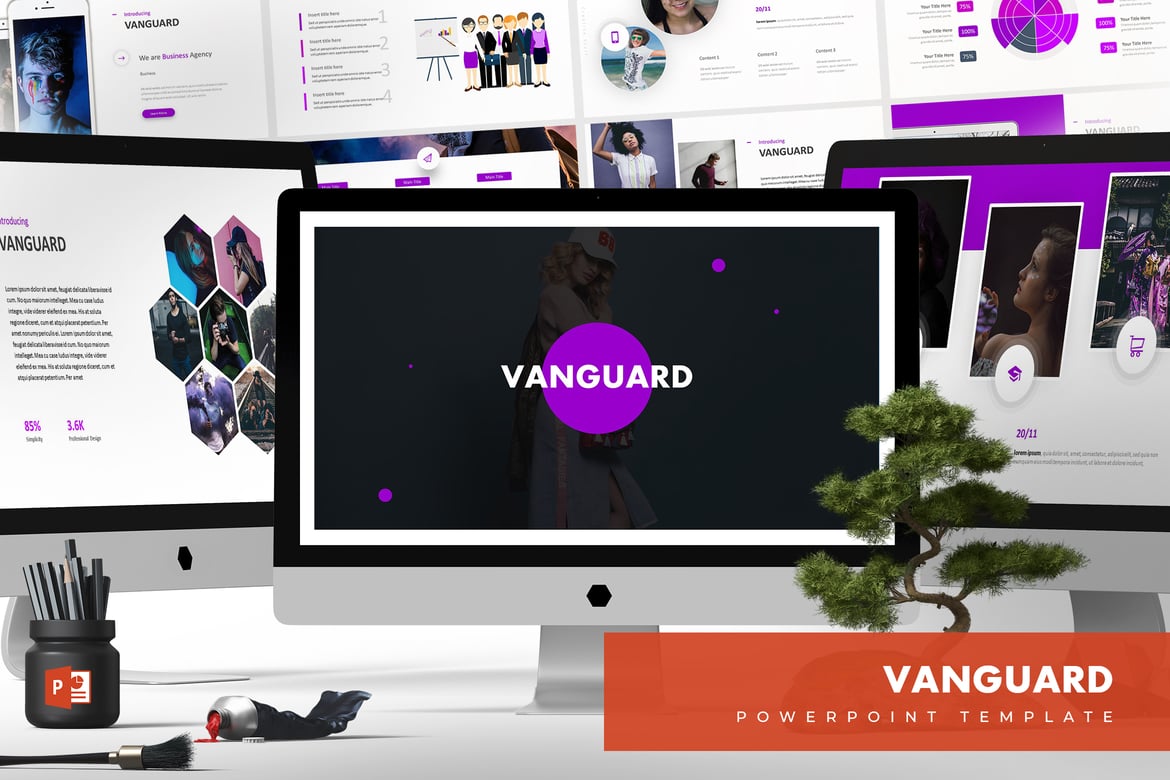 Vanguard - Template Powerpoint Serbaguna yang Menarik