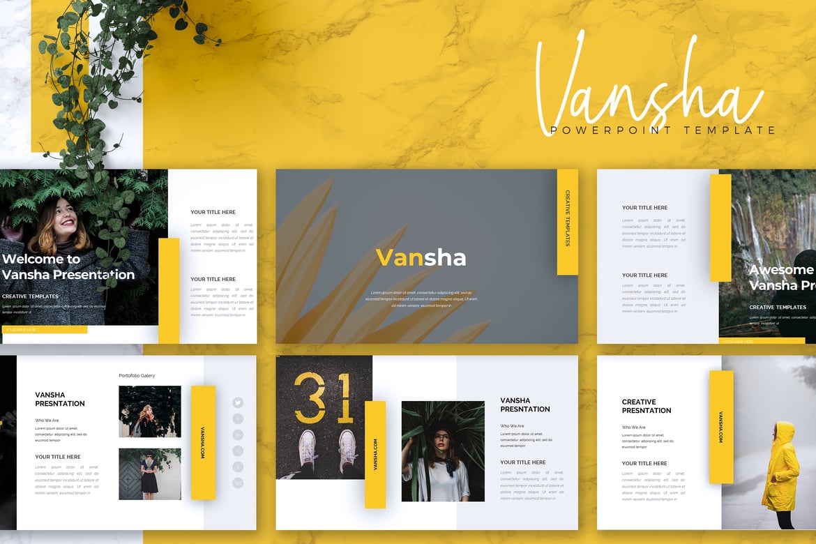 Template Presentasi VANSHA - Solusi PowerPoint untuk Bisnis Anda