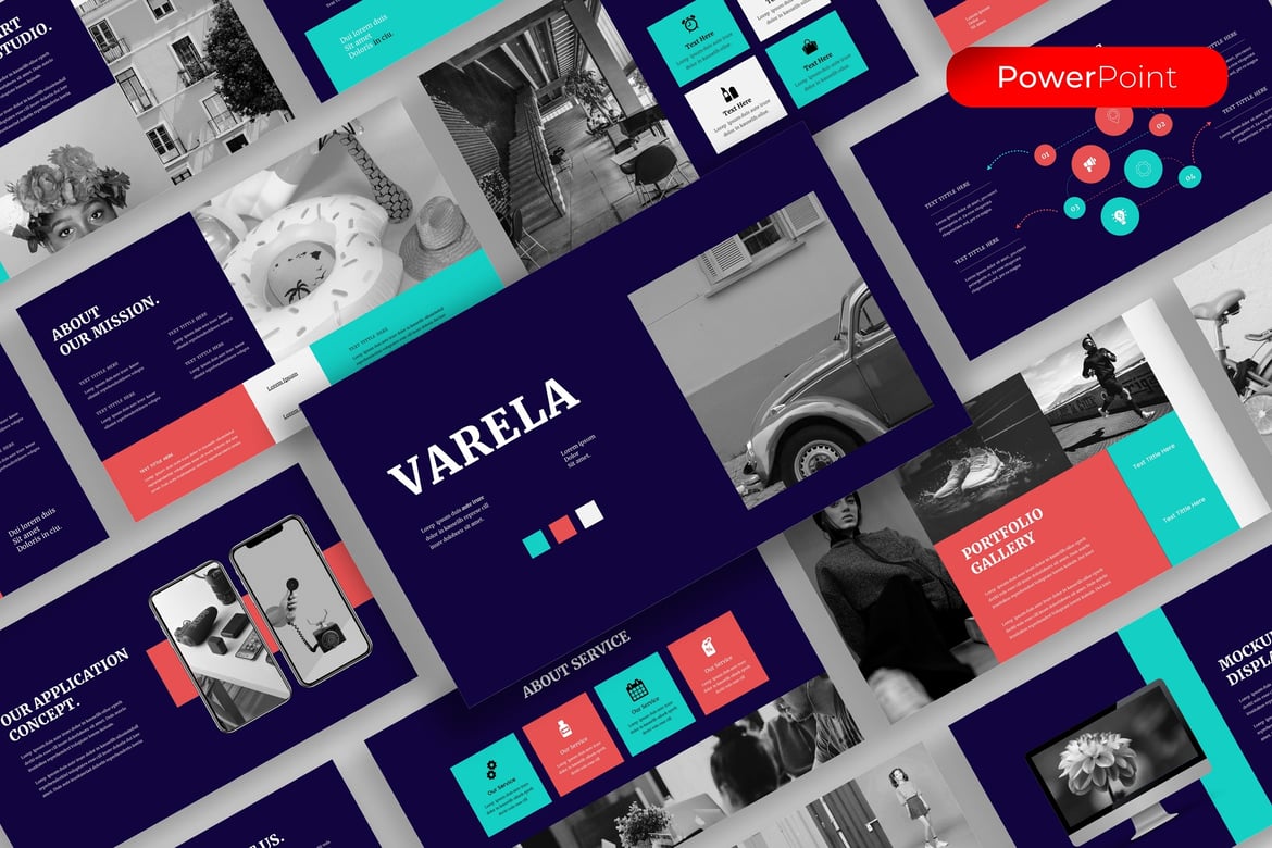 Varela - Template PowerPoint Bisnis yang Menarik