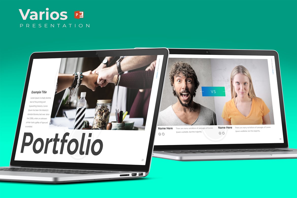 Template Presentasi Varios - Desain Kreatif dan Minimalis untuk Segala Kebutuhan