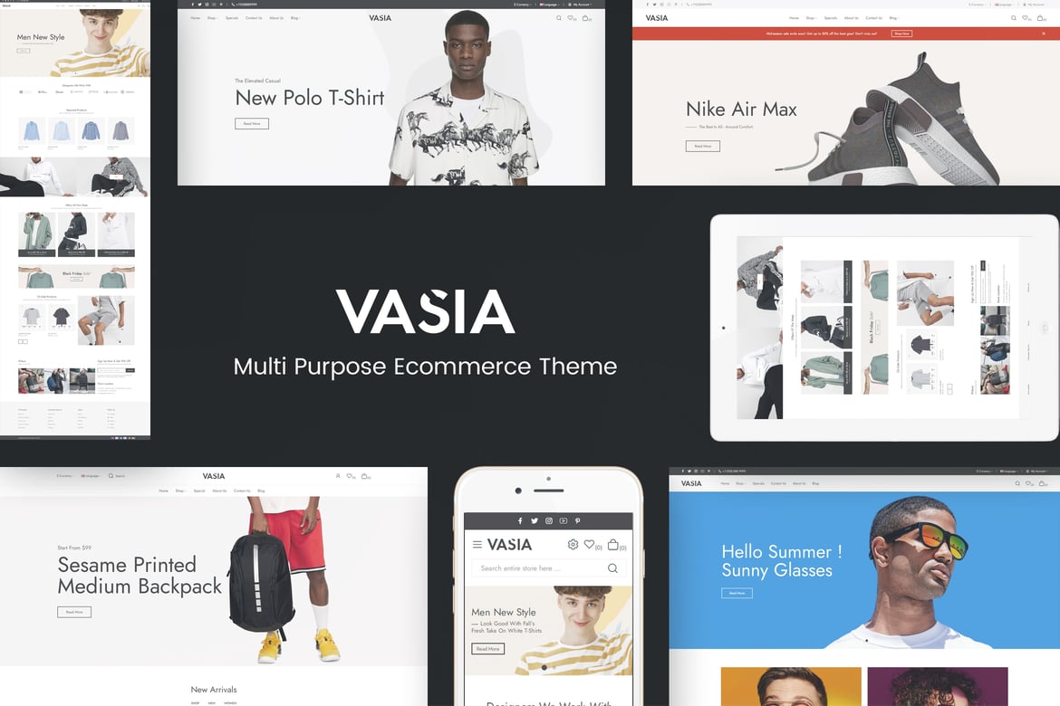 Vasia - Tema WordPress eCommerce Serbaguna yang Mudah Disesuaikan