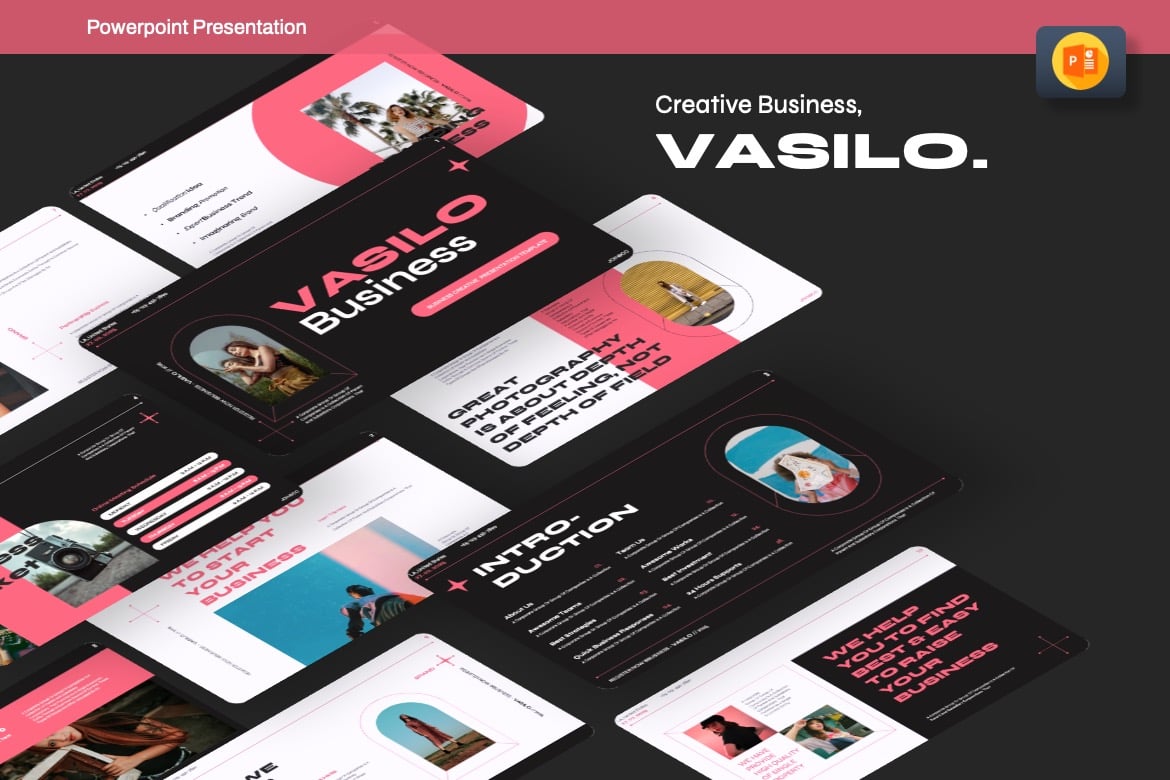 Vasilo - Template Presentasi PowerPoint Kreatif untuk Bisnis