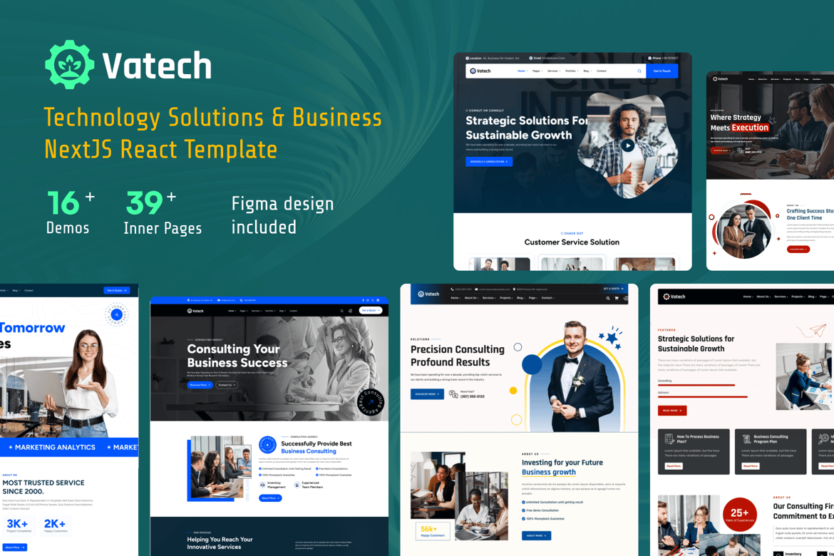 Vatech - Template Website Solusi Teknologi Berbasis NextJS