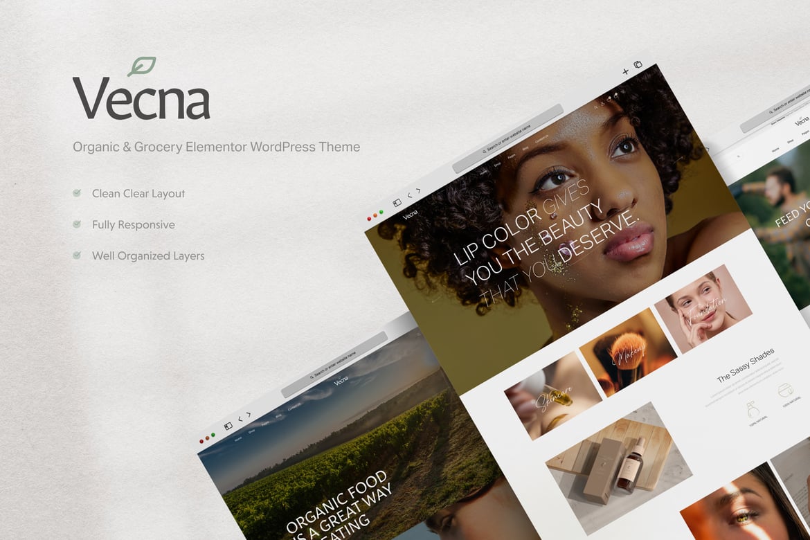 Vecna - Tema WordPress Organik & Grocery yang Menawan