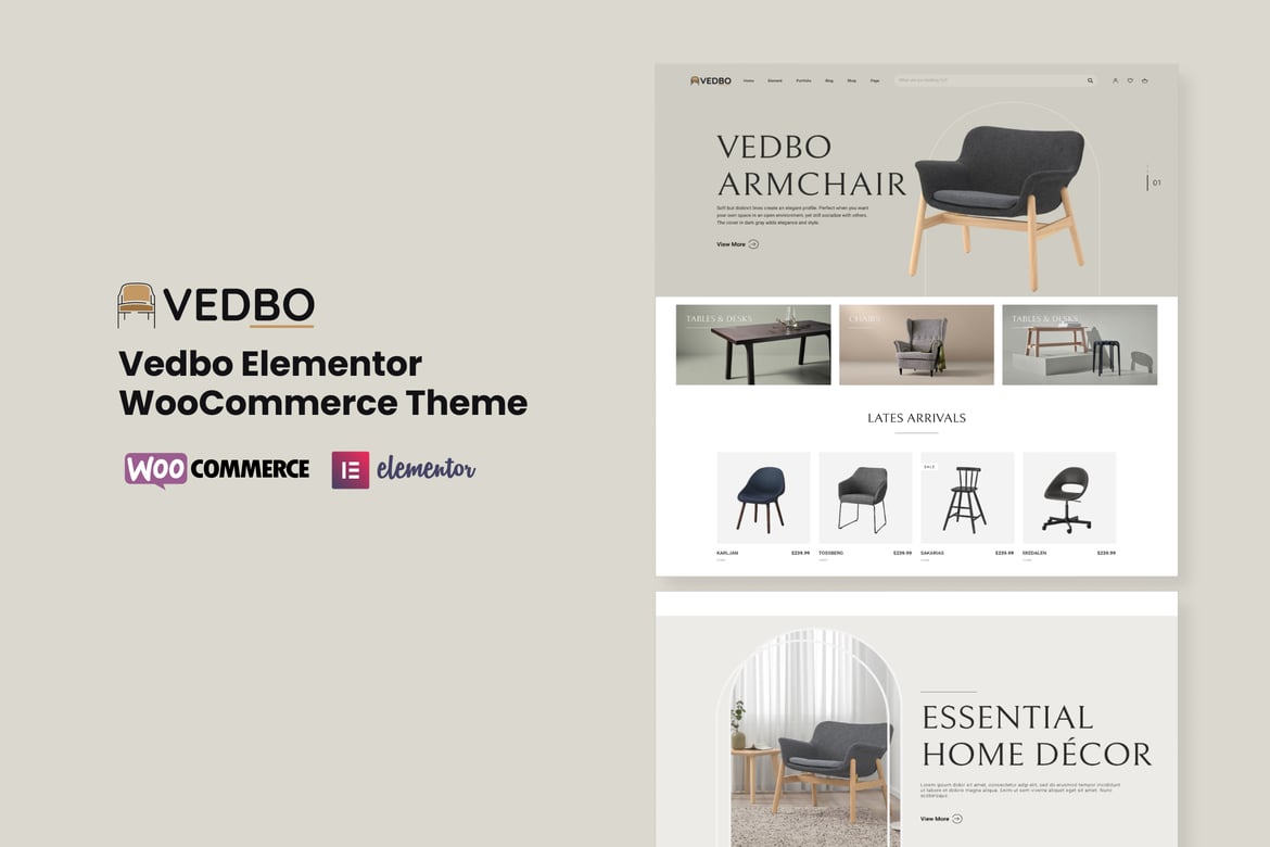 VEDBO - Tema WordPress WooCommerce Kreatif dan Mudah Digunakan