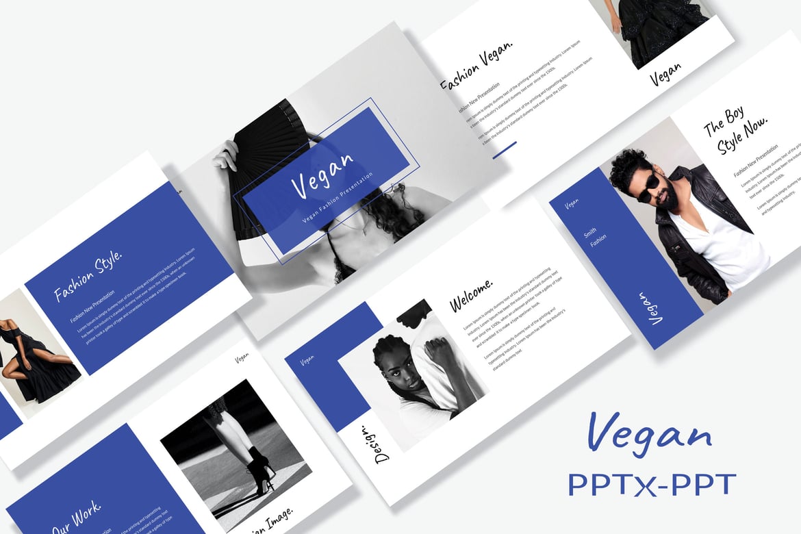 Template Presentasi PowerPoint Vegan yang Modern dan Kreatif