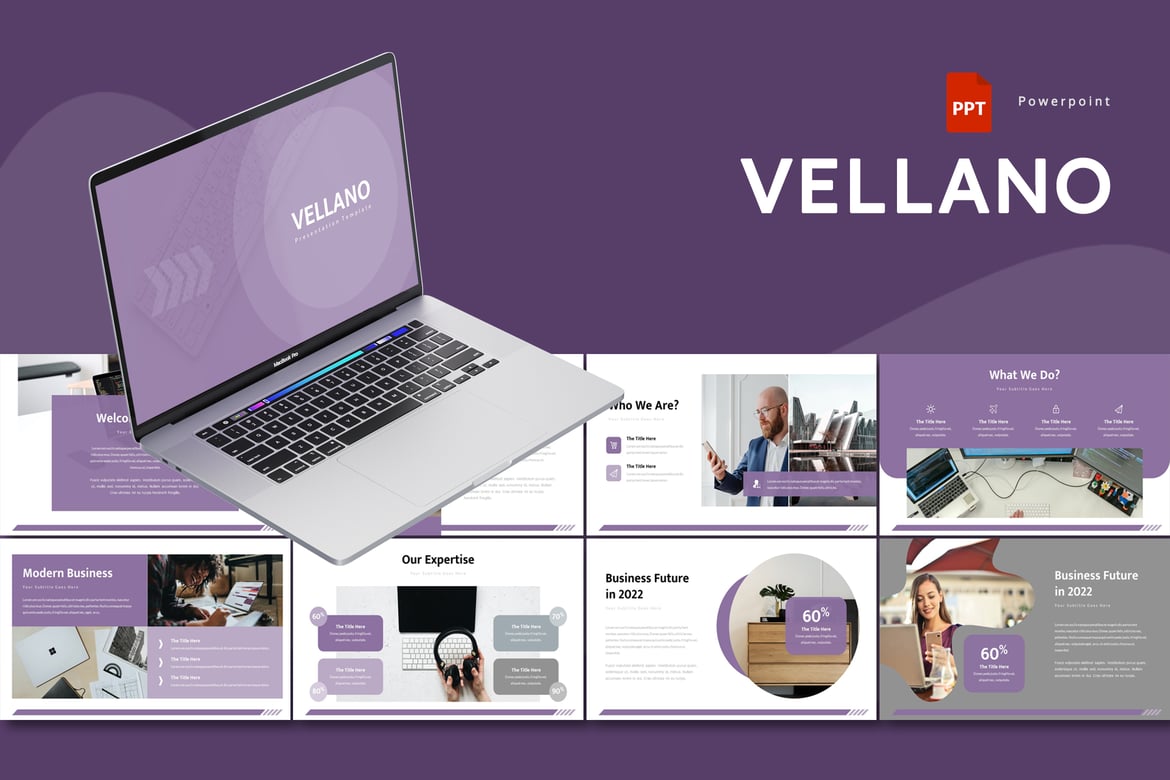 Template PowerPoint Vellano - Solusi Presentasi Menarik dan Profesional