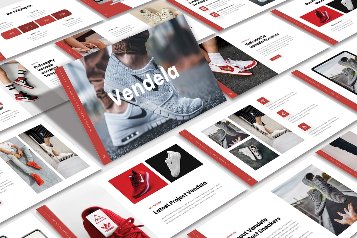 Template PowerPoint Vendela yang Kreatif dan Modern