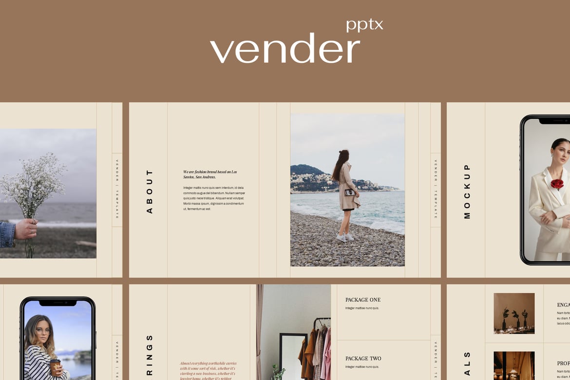 Vender - Template Powerpoint Estetis dan Stylish untuk Presentasi Profesional