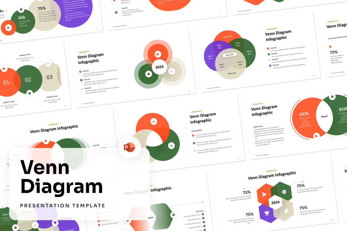 Template PowerPoint Venn Diagram Menarik untuk Presentasi Anda