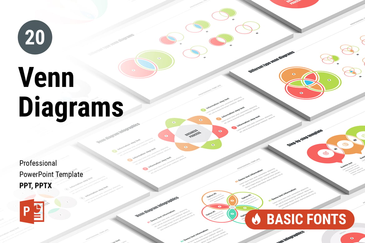 Kumpulan Template Venn Diagram Profesional untuk PowerPoint