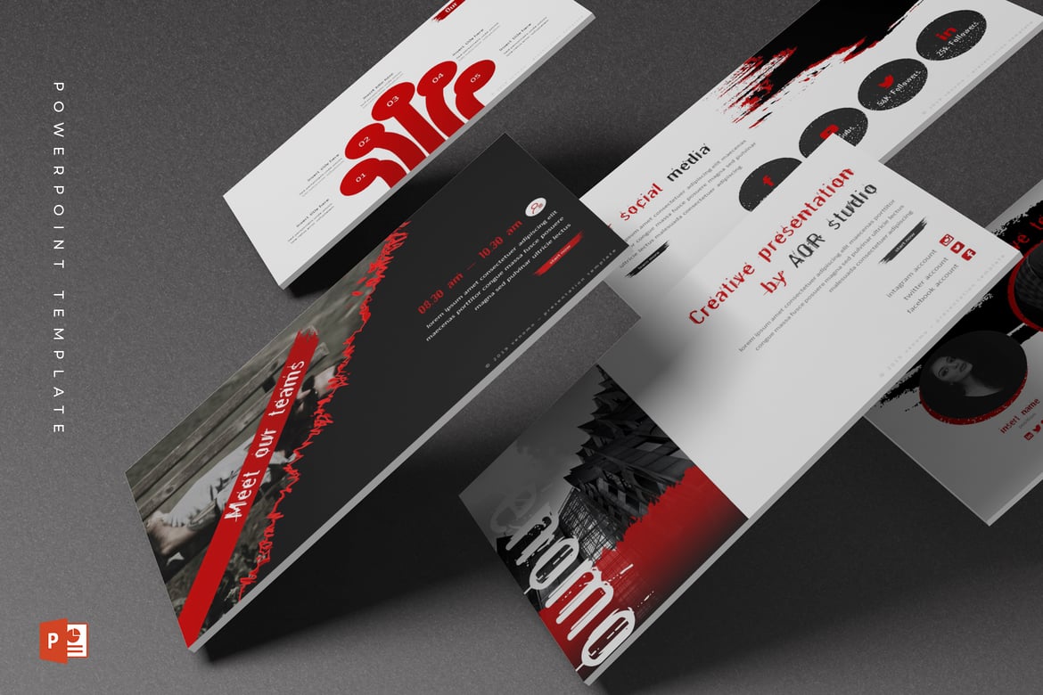Venomo - Template PowerPoint Serbaguna yang Menarik