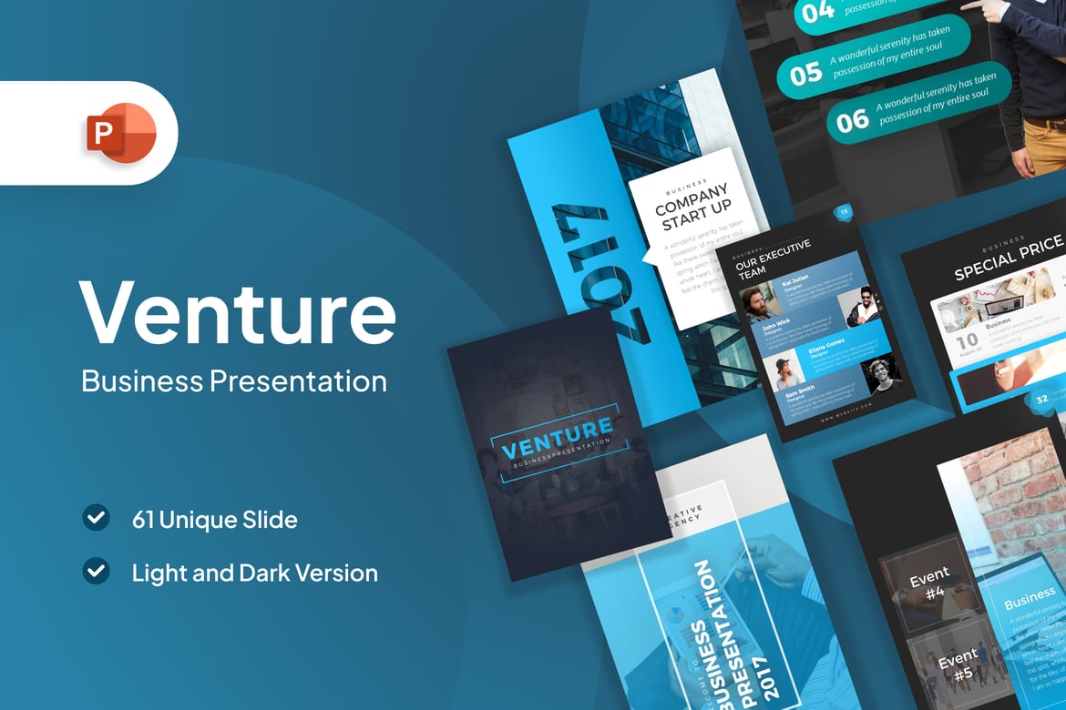Template PowerPoint Portrait Profesional untuk Presentasi Bisnis