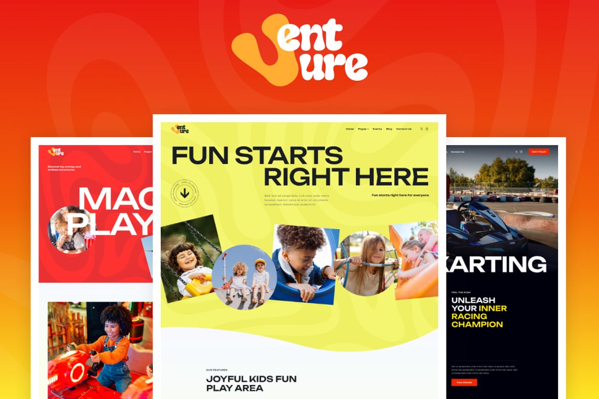 Venture: Tema WordPress Menarik untuk Taman Hiburan dan Festival