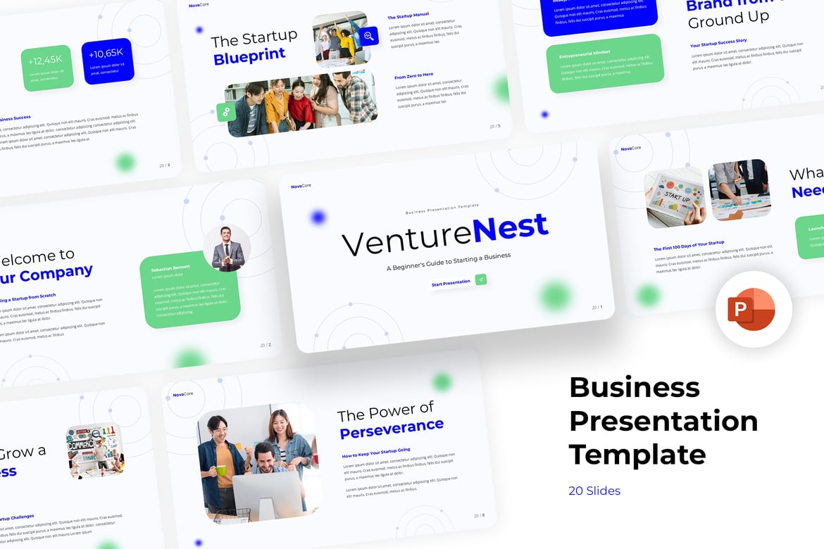 Template PowerPoint Venturenest: Presentasi Bisnis yang Menarik