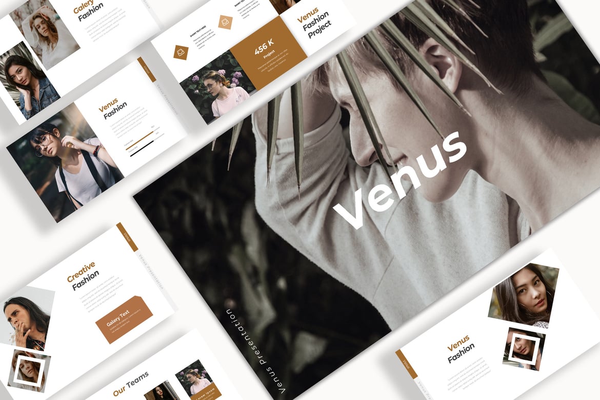 Template Presentasi Powerpoint Venus yang Modern dan Kreatif