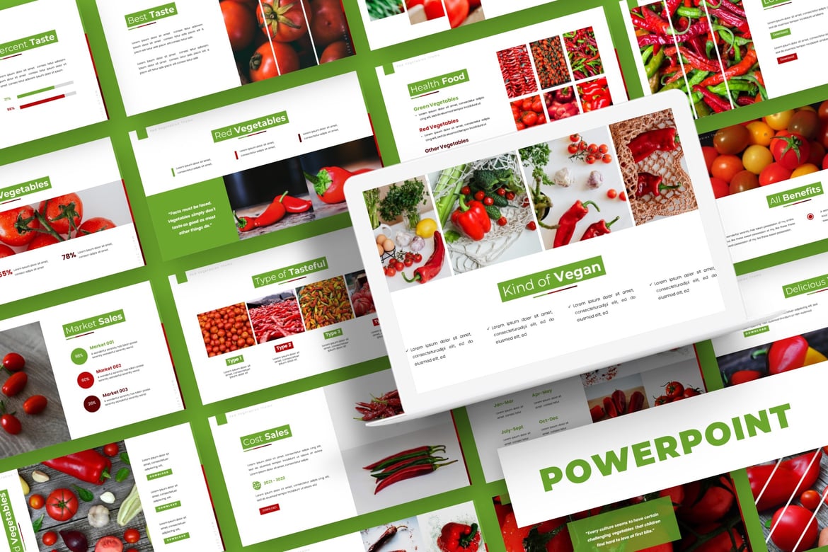 Template Presentasi Powerpoint Verdure - Sempurna untuk Bisnis dan Pribadi