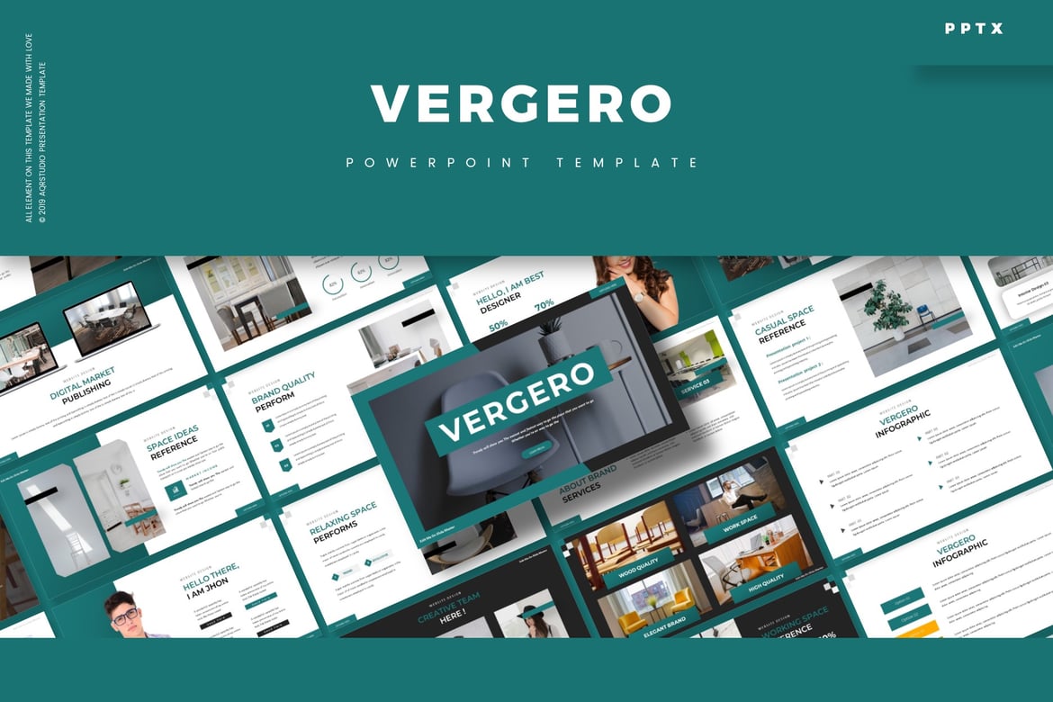 Vergero - Template Powerpoint Serbaguna yang Menarik
