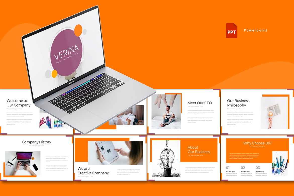 Verina - Template Powerpoint Serbaguna yang Menarik