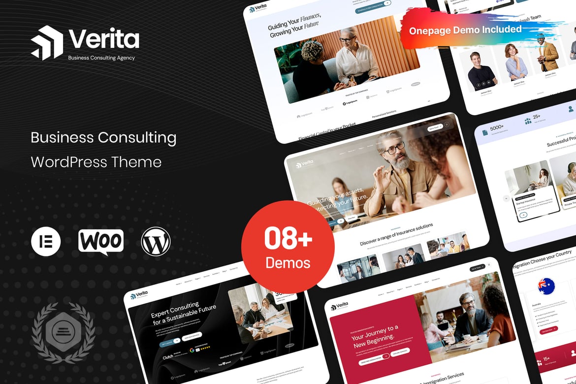 Verita - Tema WordPress Konsultasi Bisnis yang Elegan