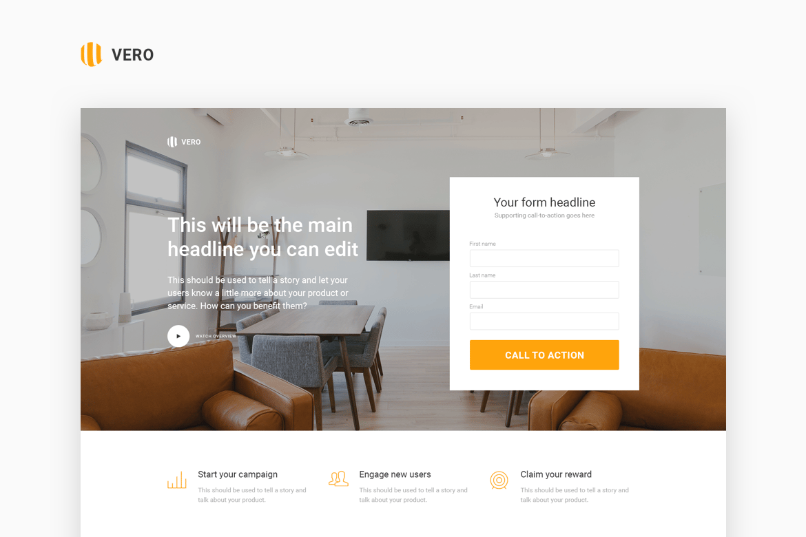 Vero - Template Website HTML untuk Pemasaran Modern