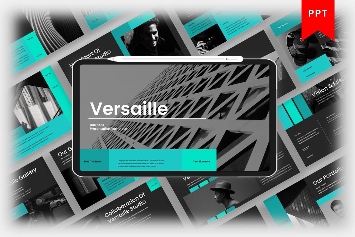 Versaille - Template PowerPoint Bisnis yang Menarik