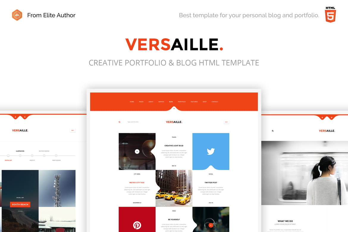Versaille - Template Website Blog Pribadi yang Menawan