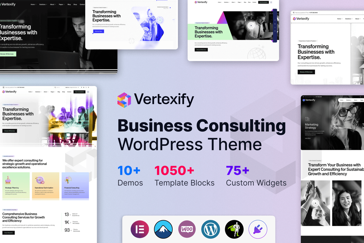 Vertexify - Tema WordPress Konsultasi Bisnis yang Fleksibel dan Modern