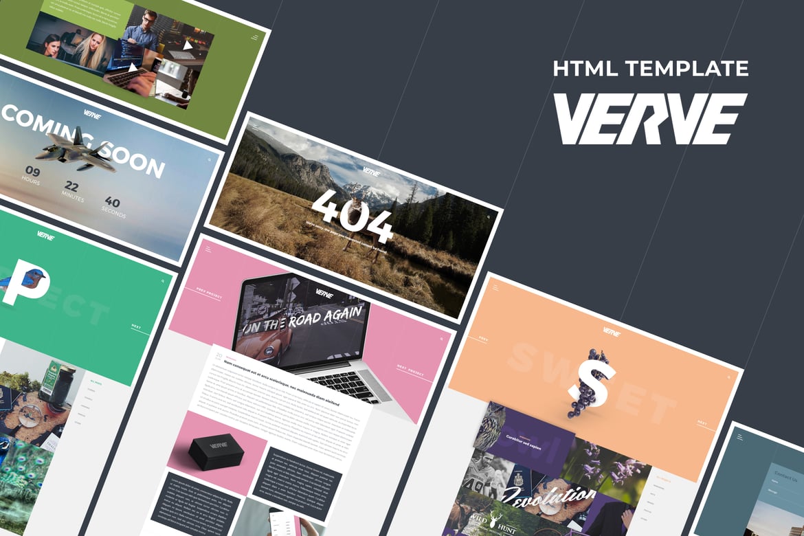 Verve - Template Website Kreatif untuk Agensi dan Portofolio