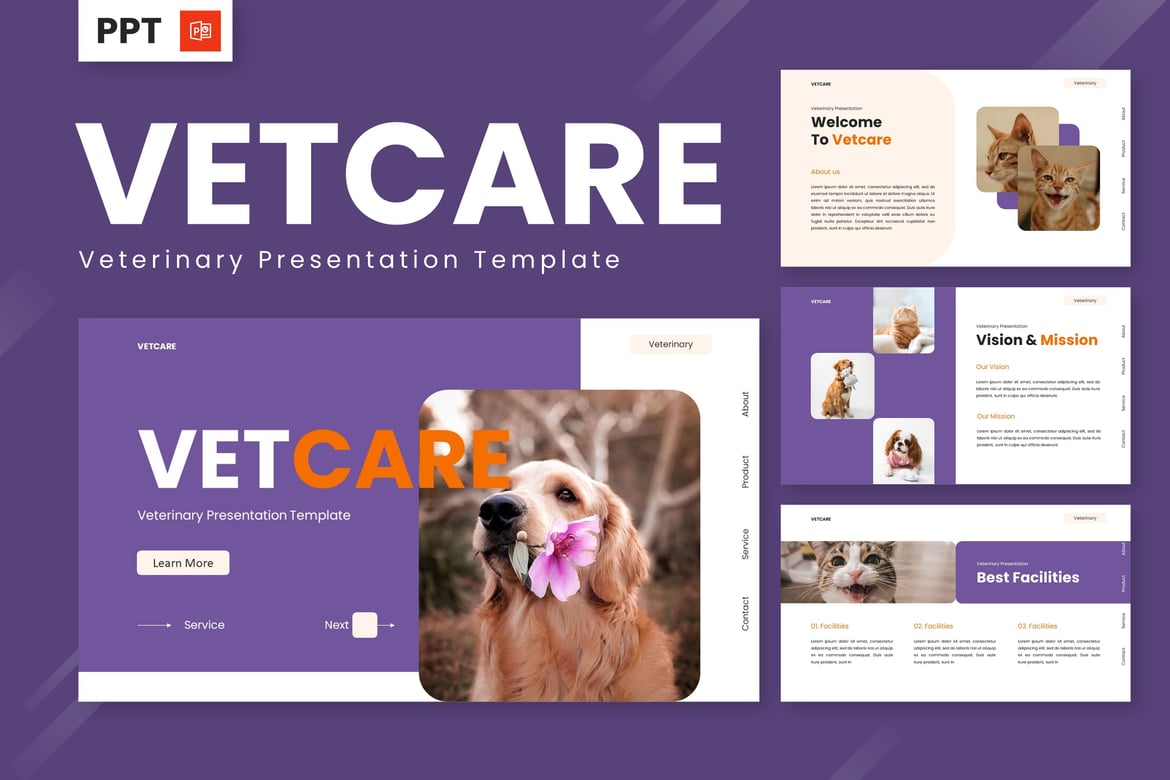 Template Presentasi Vetcare - Powerpoint untuk Kesehatan Hewan
