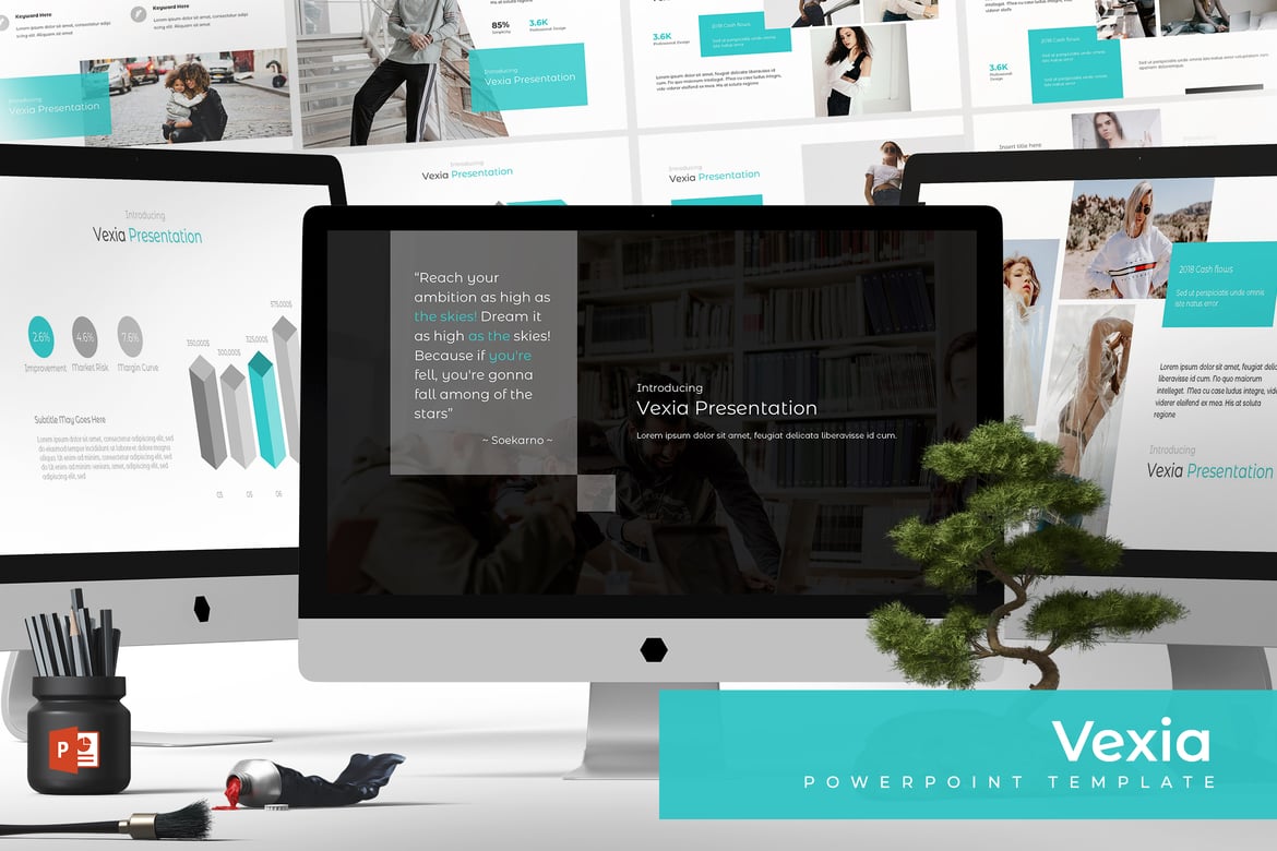 Vexia - Template Presentasi PowerPoint yang Menarik