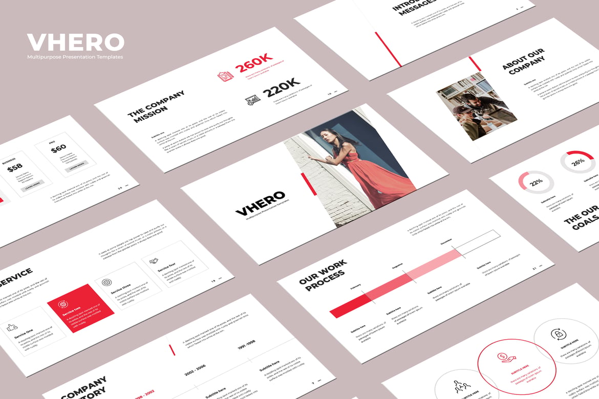 VHERO - Template PowerPoint Serbaguna untuk Presentasi Menarik