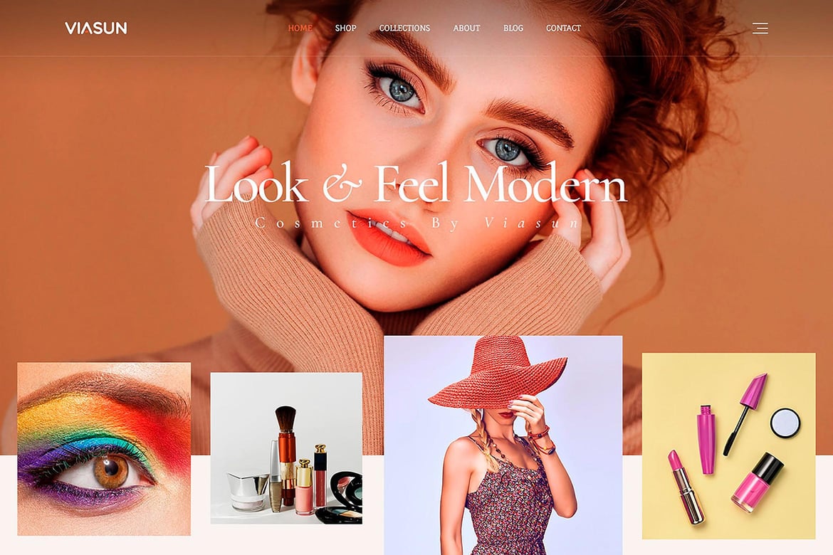Viasun - Template Website Kosmetik Kreatif dan Modern