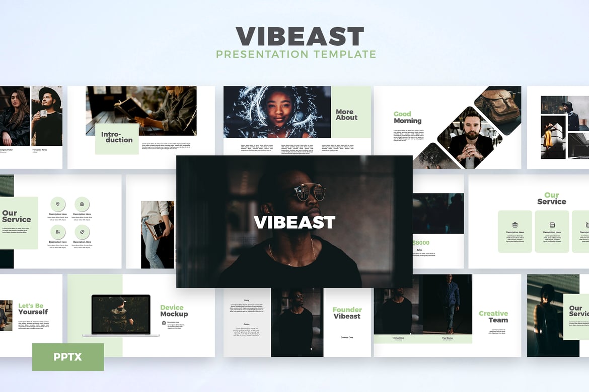 Template Presentasi Vibeast - Modern dan Profesional untuk Semua Kebutuhan