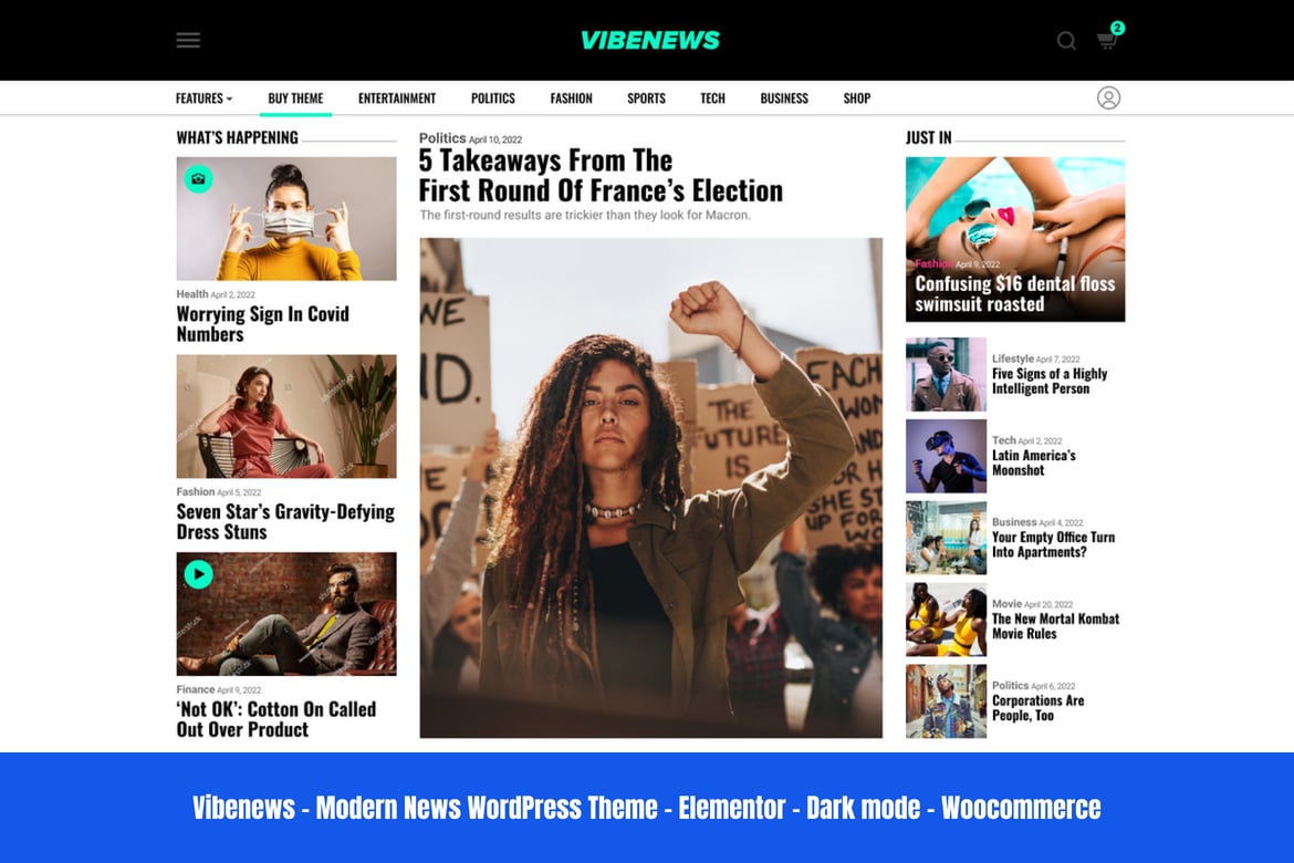 Vibenews - Tema WordPress Majalah Berita Digital Responsif dan Modern