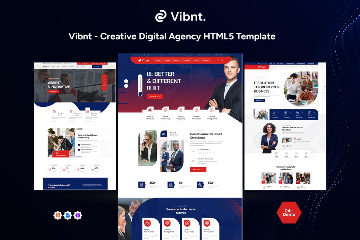 Vibnt - Template Website HTML5 untuk Agensi Kreatif Modern