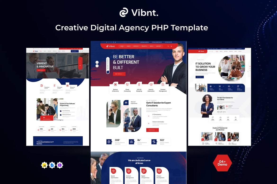 Vibnt - Template Website PHP Kreatif untuk Agensi Digital