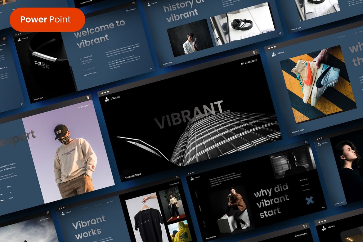 Template Presentasi Bisnis Vibrant yang Menarik dan Profesional