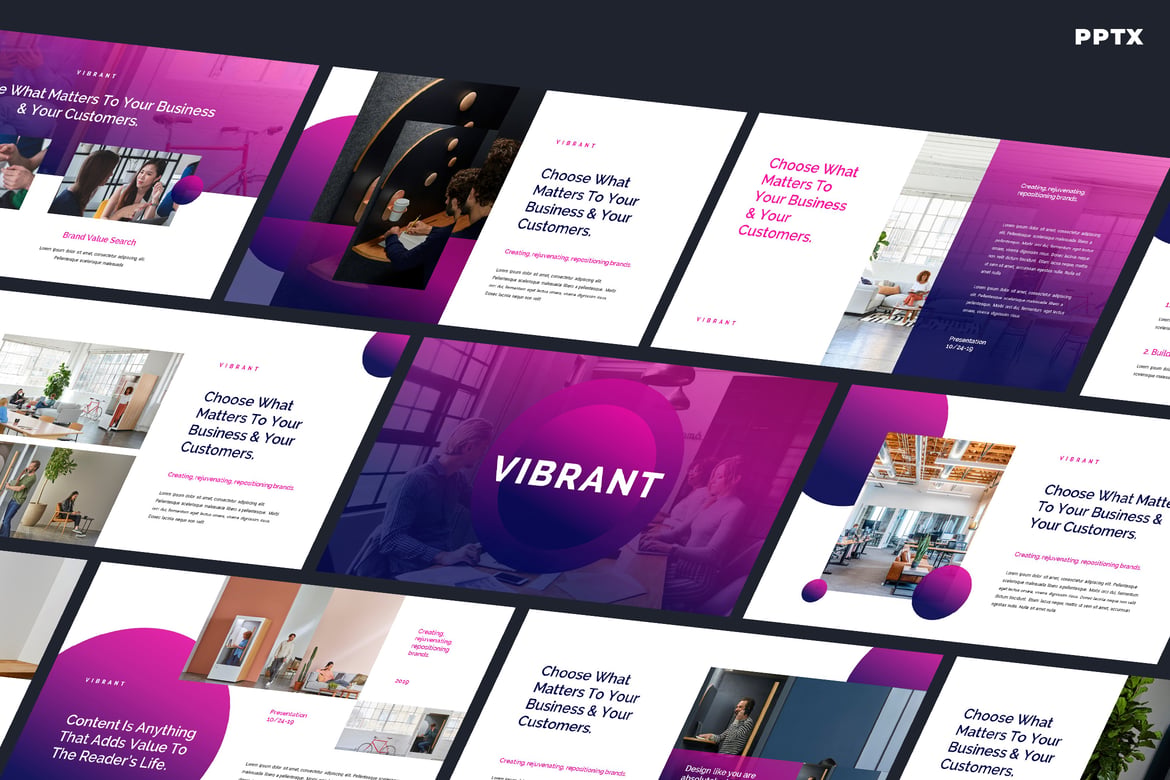 Template Presentasi PowerPoint Kreatif dan Berwarna Warni