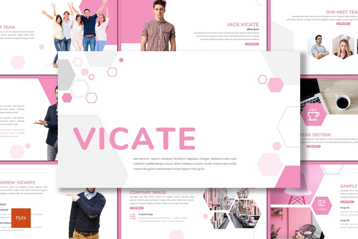 Vicate - Template Powerpoint Bisnis yang Menarik dan Profesional