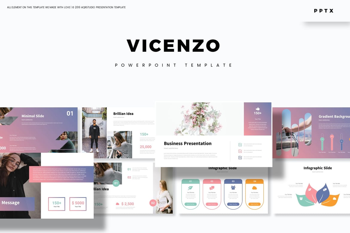 Vicenzo - Template Powerpoint Multifungsi yang Menarik