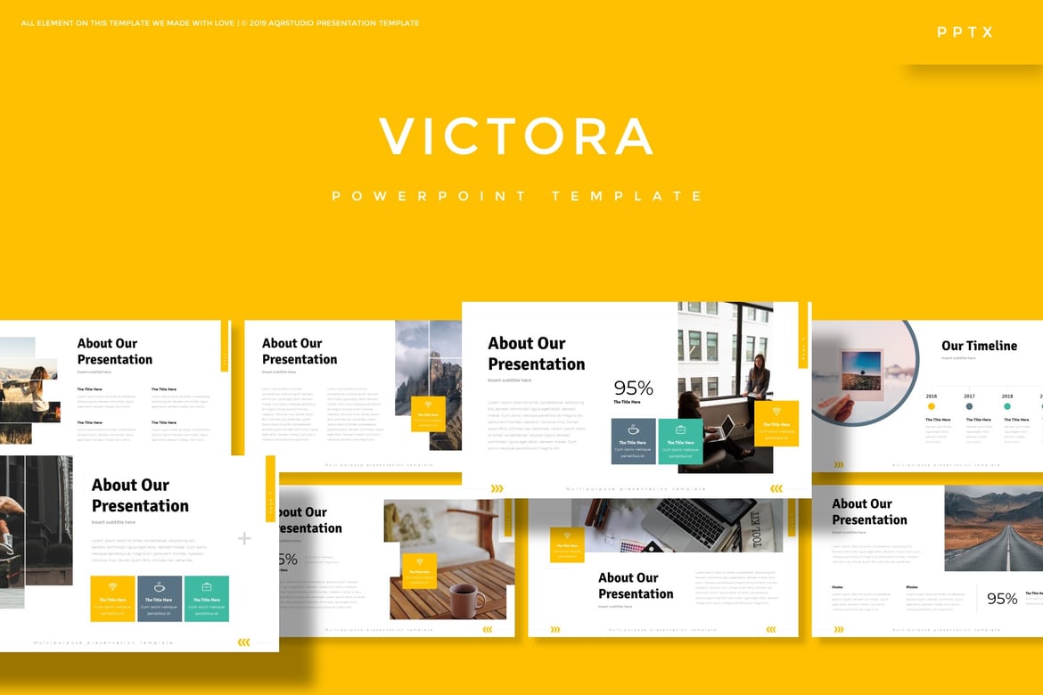 Template PowerPoint Victora - Solusi Presentasi Multifungsi